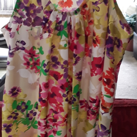 AnnaLee & Hope Floral Light Weight Summer Sleeveless Dress 12 L - Picture 2 of 3